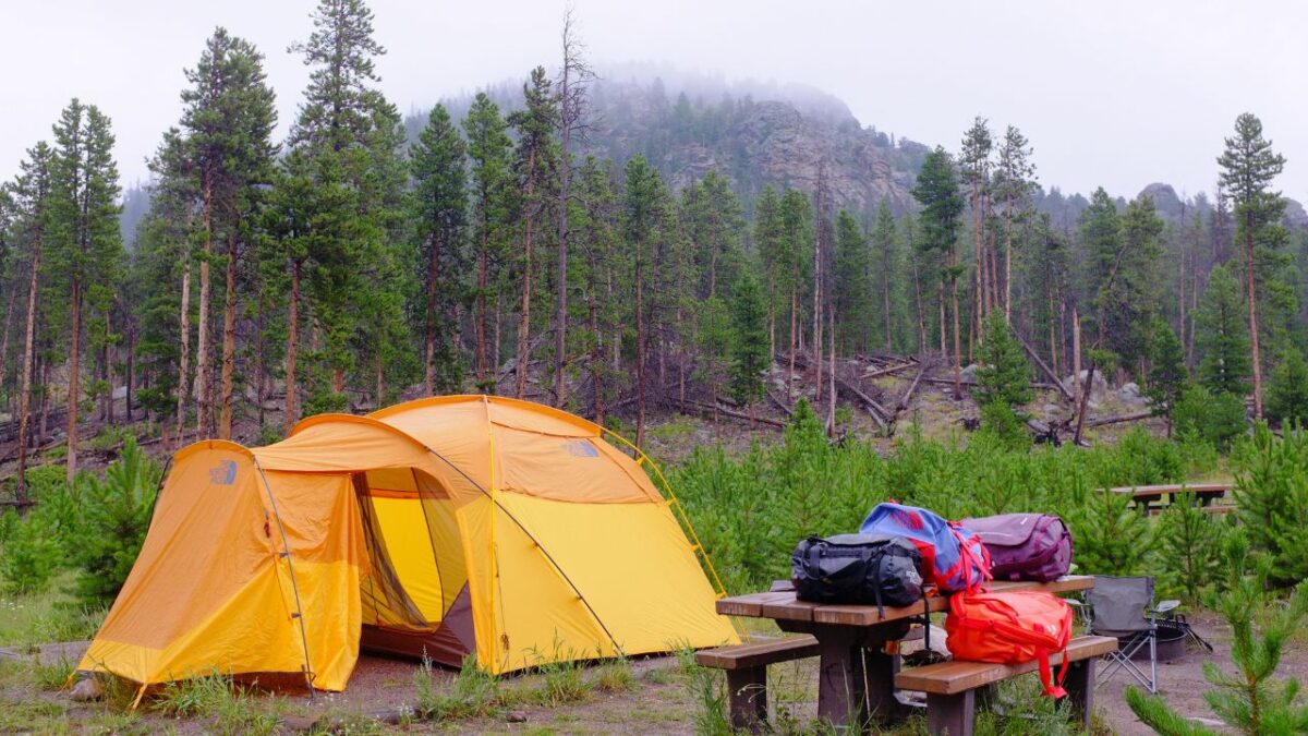 Tent at Glacier Basin Campground