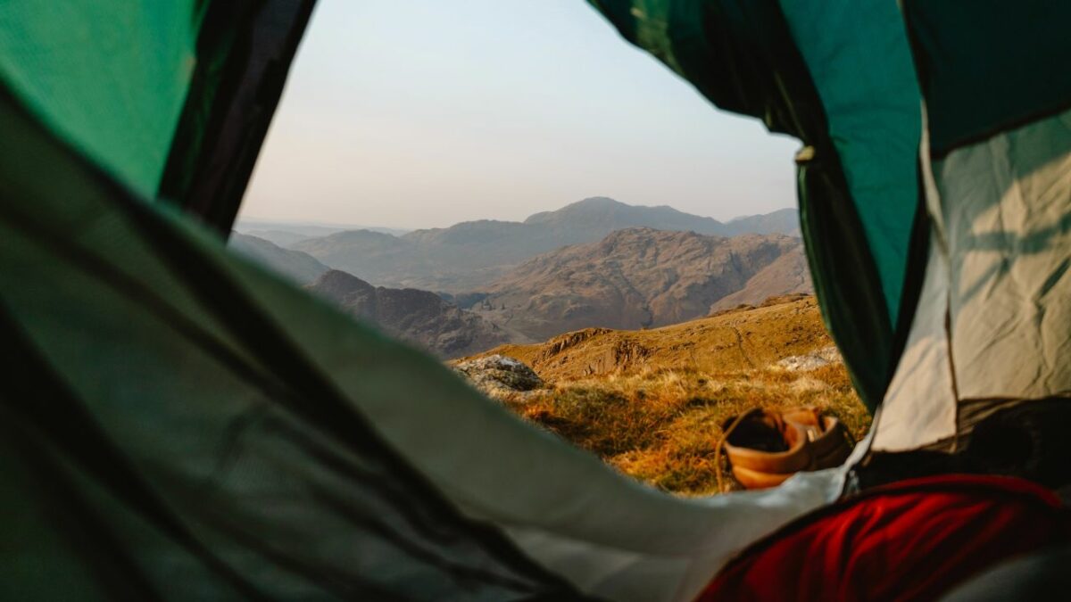 Wild camping far from any road